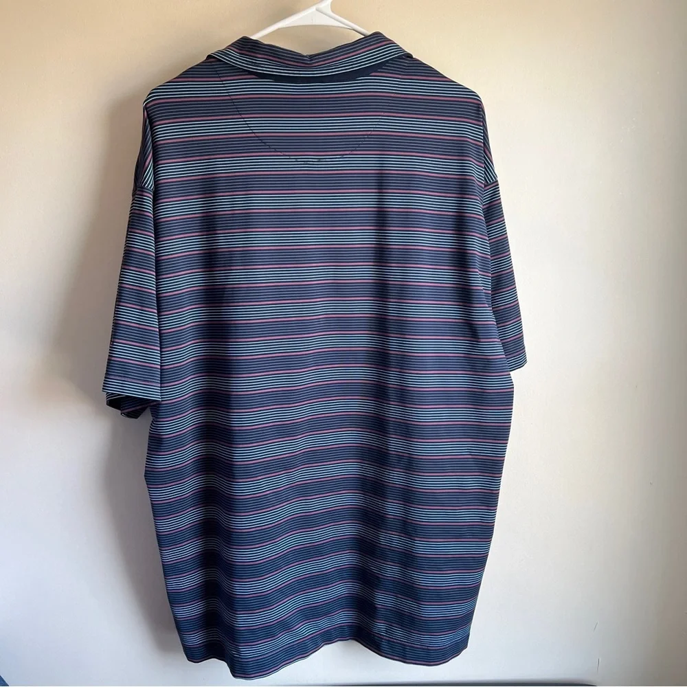 Nike Golf Striped Short Sleeve Polo Tee T-shirt Active Athletic